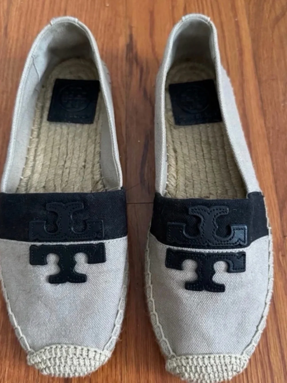 Tory Burch beige canvas